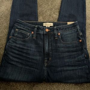 Madewell - curvy high rise skinny jeans NWT